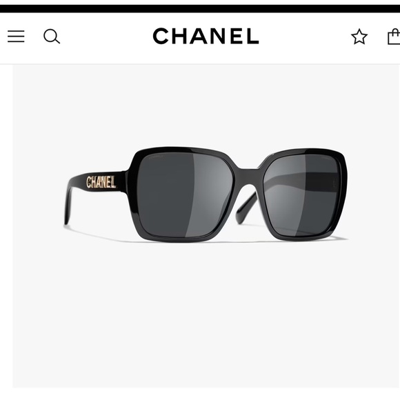 CHANEL Black Square Sunglasses - Picture 1 of 7